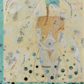 Gemälde, La danse éphémère des ancres - Portrait poétique de femme, Thalye d'Oriam
