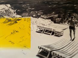 Painting, Les Roches Blanches, Valérie Betoulaud