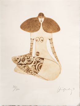 Print, La tahitienne, Philippe Hiquily