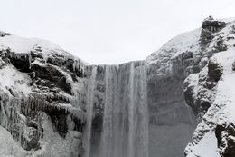 Fotografien, Skógafoss en hiver, Michel Eisenlohr