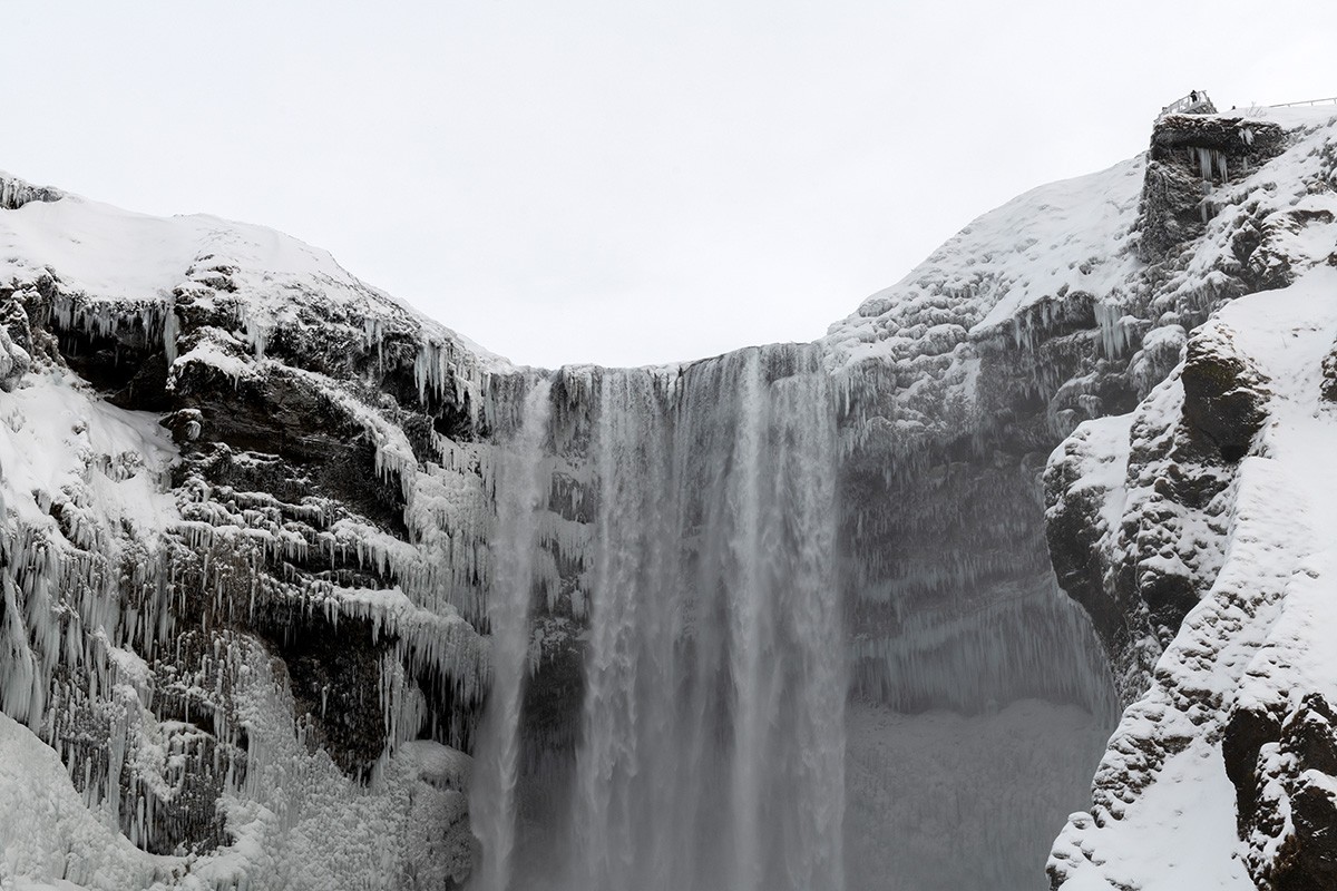 Michel Eisenlohr, Skógafoss en hiver Michel Eisenlohr, Skógafoss en hiver
