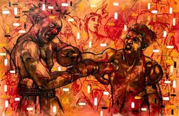 Painting, Le Poing de la Victoire, Nelson Gomes Teixeira