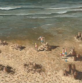 Gemälde, Les châteaux de sable, Thomas Bossard