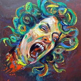 Gemälde, El último grito de Medusa, Artista Ramírez Mata