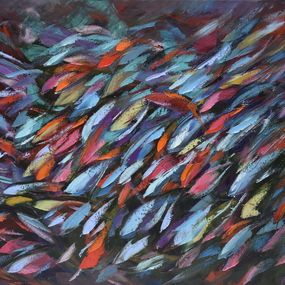 Gemälde, Kaleidoskope Underwater Painting was created underwater at the depth of 7.6m, Olga Nikitina