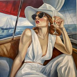 Peinture, Yacht Day in Miami, Anna Reznikova