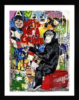 Painting, Everyday Life (original painting on paper), Mr Brainwash