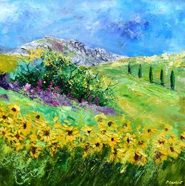 Painting, Sunflowers 66, Pol Ledent