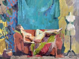 Peinture, Irène dans l'atelier II, Ben Brotherton