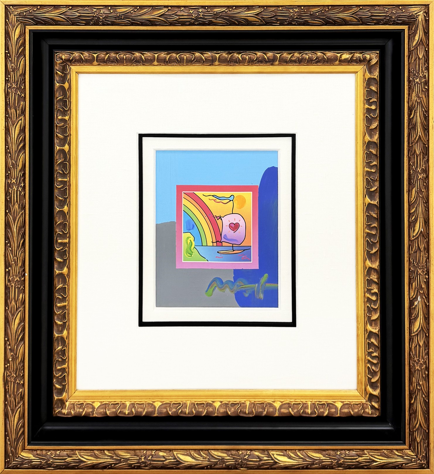 Peter Max, Sailboat With Hearts On Blends Peter Max, Sailboat With Hearts On Blends