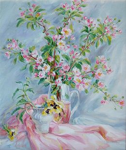Painting, Blossoming apple tree, Olga Artim