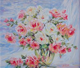 Gemälde, Roses by the sea, Olga Artim