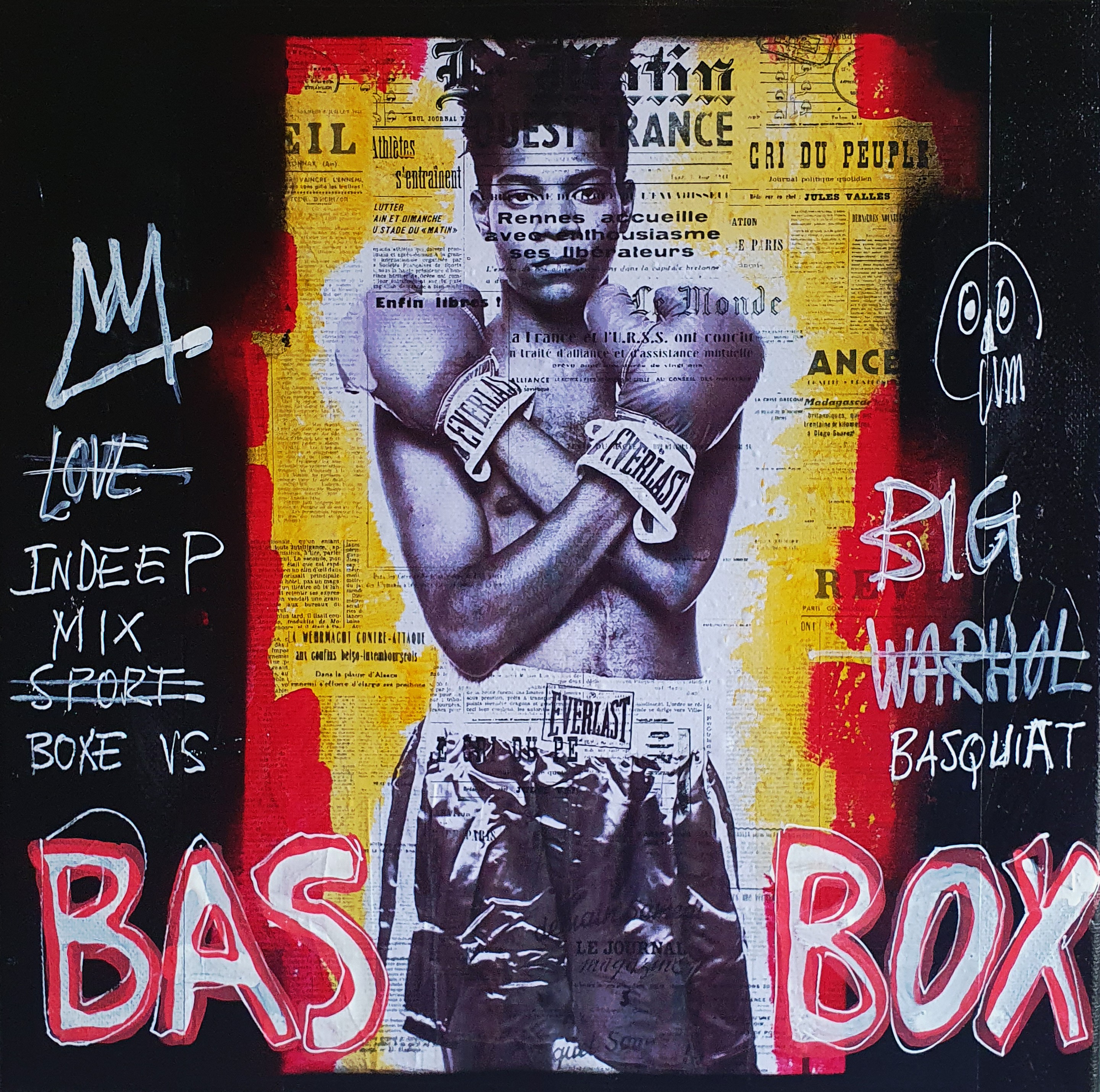 Spaco, Jean Michel Basquiat boxe Spaco, Jean Michel Basquiat boxe