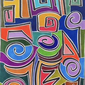 Painting, Utopia [A reached target is no longer a target], Ada Zachi