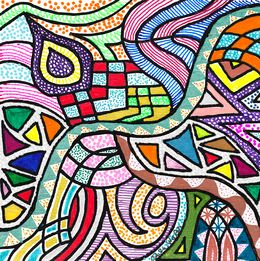 Peinture, Mosaic, Julie Waas