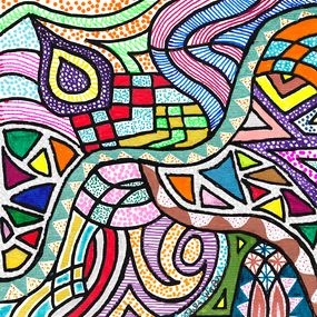 Painting, Mosaic, Julie Waas