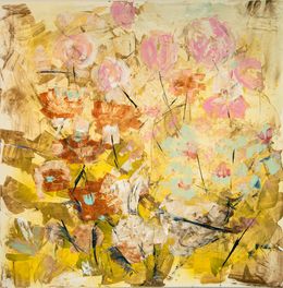 Gemälde, The cotton field, Lea Karvala