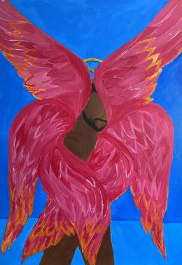Peinture, The Burned One (Seraphim), Kwabs Owoahene