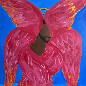 Gemälde, The Burned One (Seraphim), Kwabs Owoahene