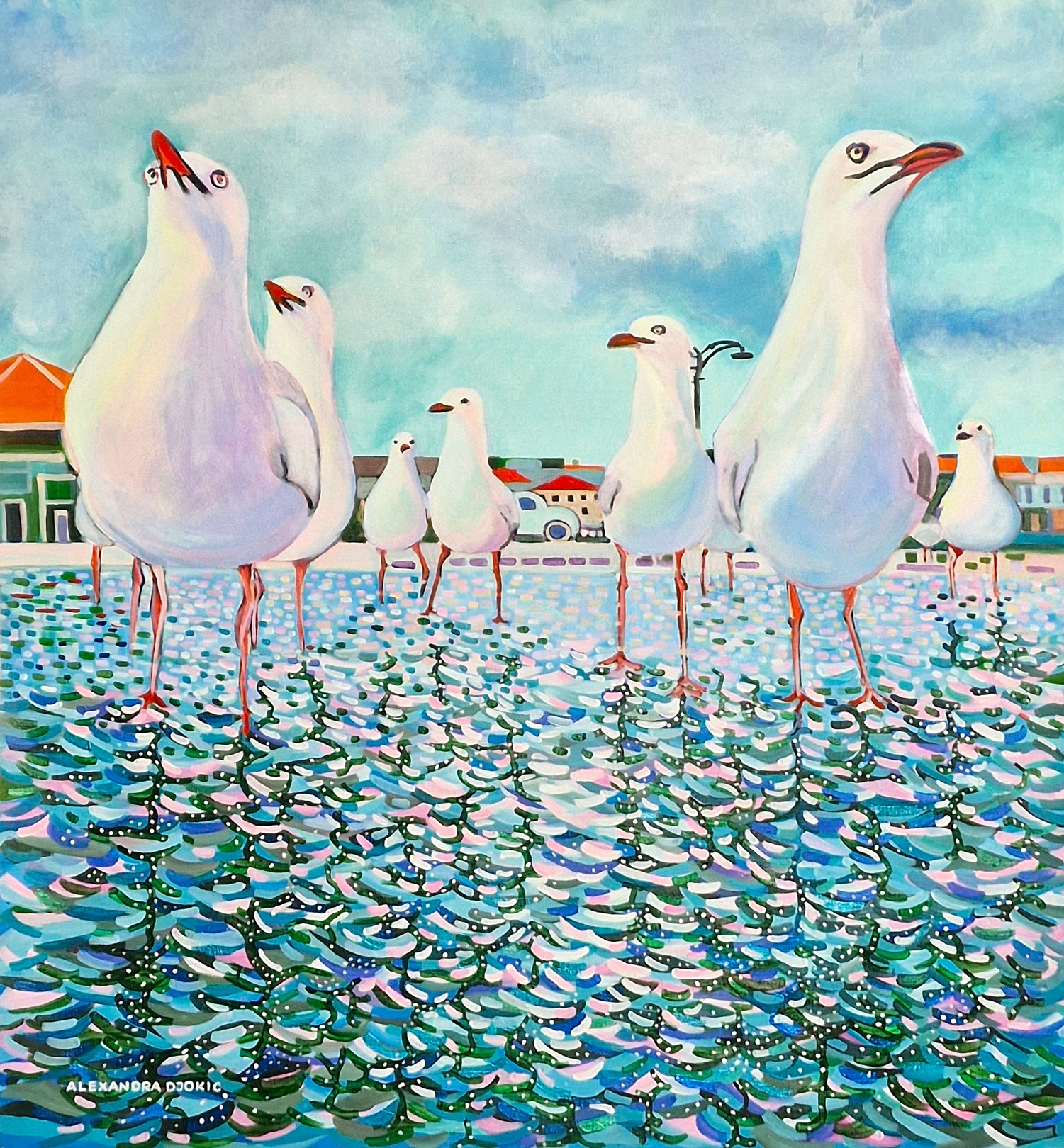 Alexandra Djokic, Birds and beach Alexandra Djokic, Birds and beach