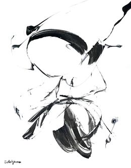 Gemälde, Black and White 001, Richard Solstjärna