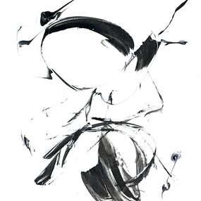 Painting, Black and White 001, Richard Solstjärna