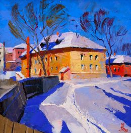Gemälde, It was snowing, Egor Shvachunov