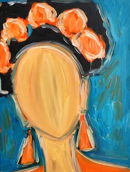 Painting, Frida in Bloom, Natalya Mougenot