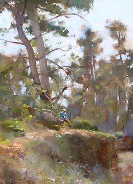 Painting, En foret de Fontainebleau, Christophe Thiry