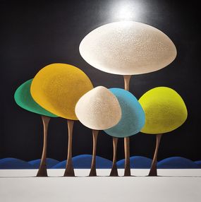 Gemälde, Les arbres, Laurent Bouro