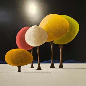 Gemälde, Les arbres, Laurent Bouro