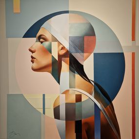Gemälde, La baigneuse, Damien Bassez
