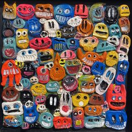 Peinture, Vive les fleurs en relief, Seb Paul Michel