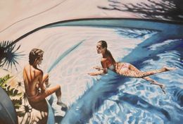 Gemälde, Pool days, Thomas Saliot