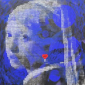 Painting, Jeune fille au cœur ART, Wawapod