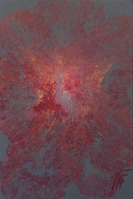 Peinture, Fire on the kitchen, Kseniia Turik Turik&Art