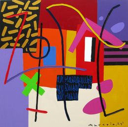 Painting, Variacion 18, Marcello Cid Saint Jean