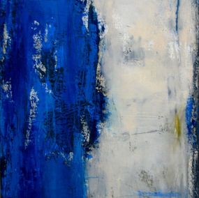 Gemälde, Nuances bleu-gris, Tania Carrara