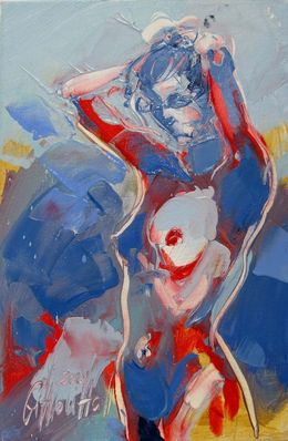 Painting, Silhouette d'une fille, Olena Siniuhina
