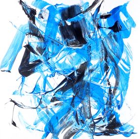 Painting, Black and Blue 002, Richard Solstjärna