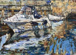 Gemälde, On the pier, Nadezda Stupina