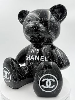 Sculpture, Ourson Teddy Chanel Marbre, Naor