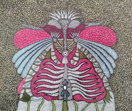 Fine Art Drawings, Masque 2, Evelyne Postic