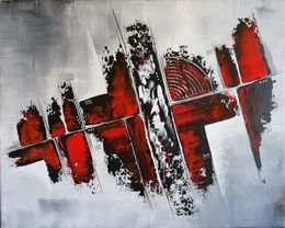 Peinture, Octobre rouge, Valérie Lamarre