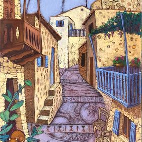 Gemälde, Vouni Village, Alexandra Papafotiou