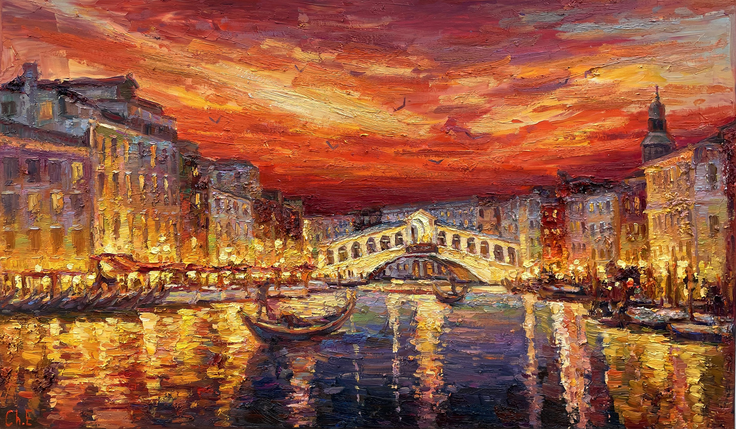 Evgeny Chernyakovsky, Venice bridge Evgeny Chernyakovsky, Venice bridge