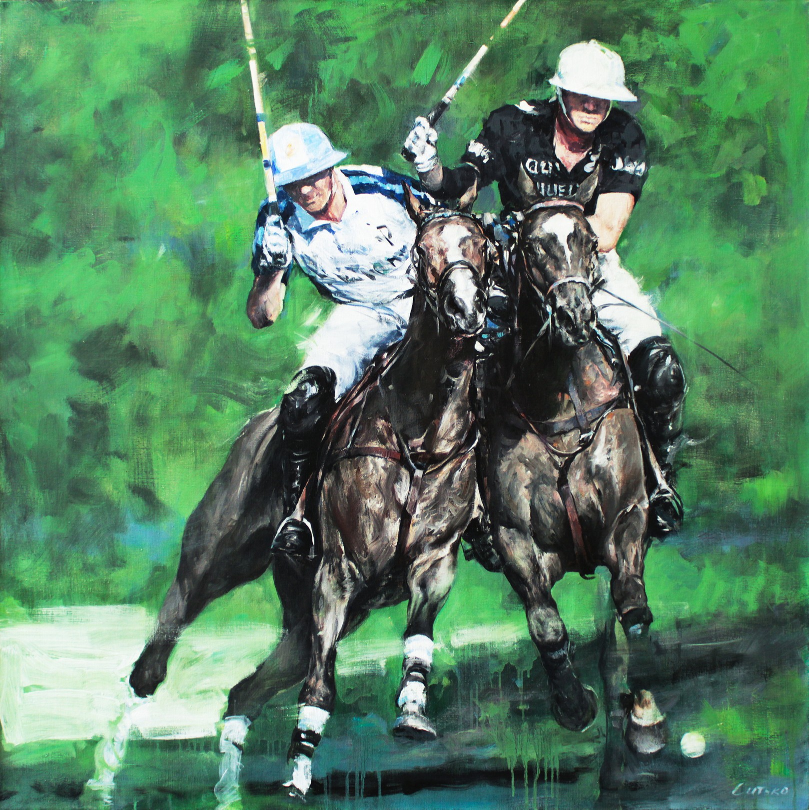 Andrei Sitsko, Polo. Horses series. Andrei Sitsko, Polo. Horses series.