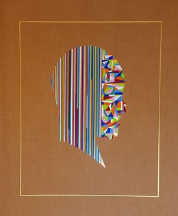 Peinture, Cellular Interventions #2. From The Geometric Head Series, Almo