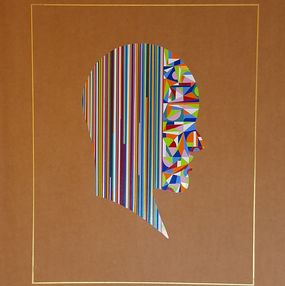 Peinture, Cellular Interventions #2. From The Geometric Head Series, Almo