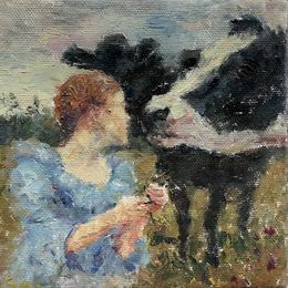 Painting, Hanging out with friends, Liubou Sas